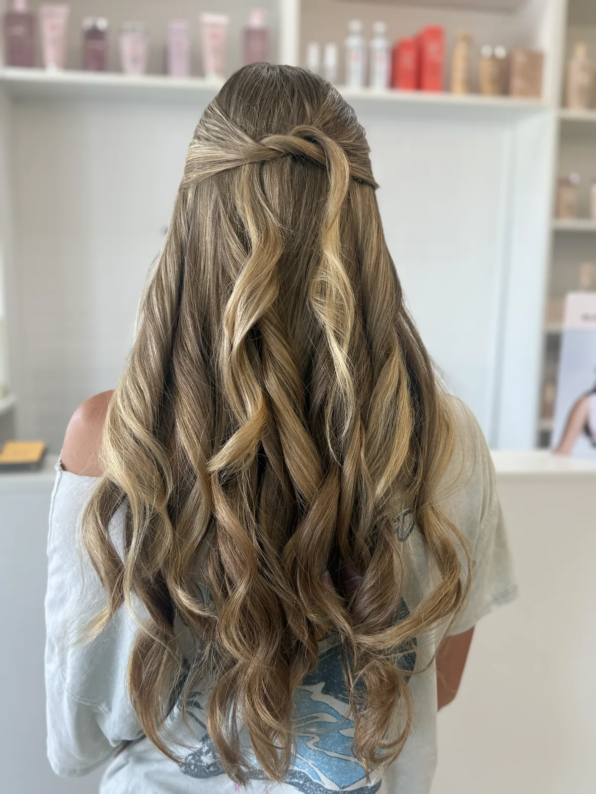 Braided Half-Up at Blend Hair Boutique