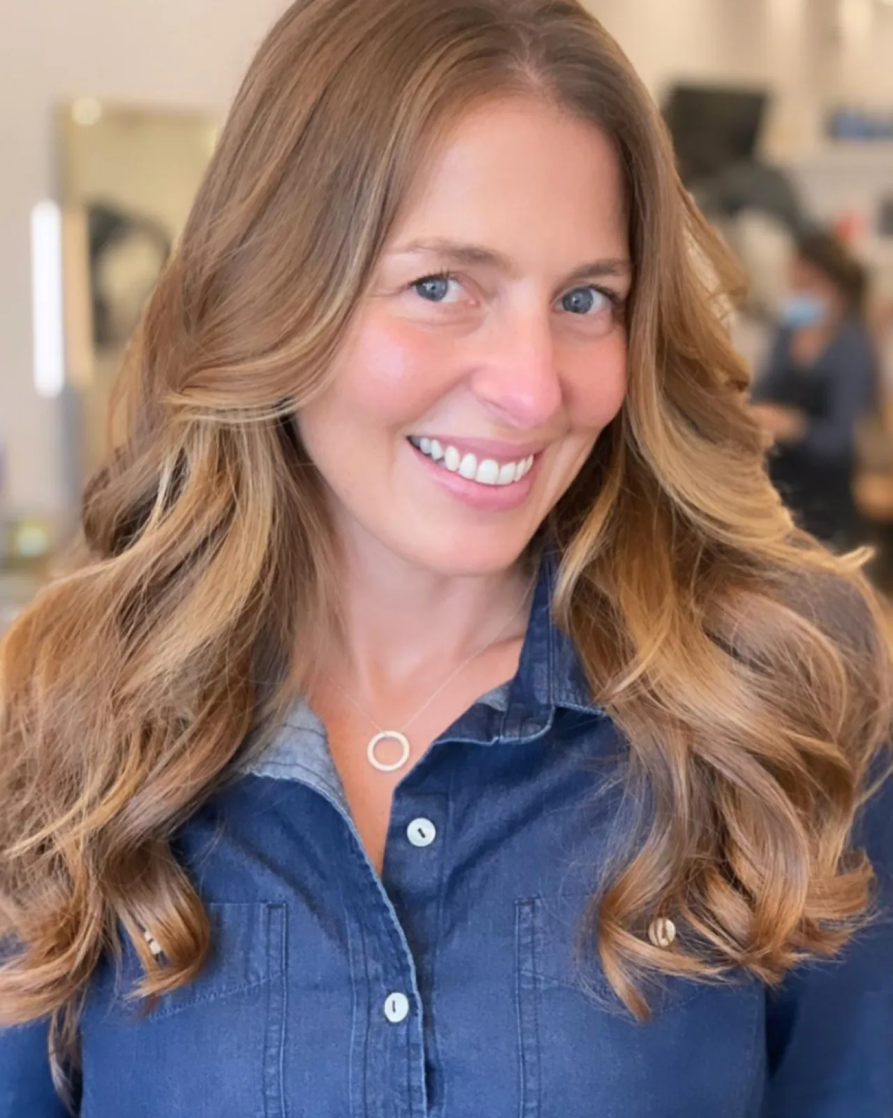 Honey Blonde Blowout at Blend Hair Boutique